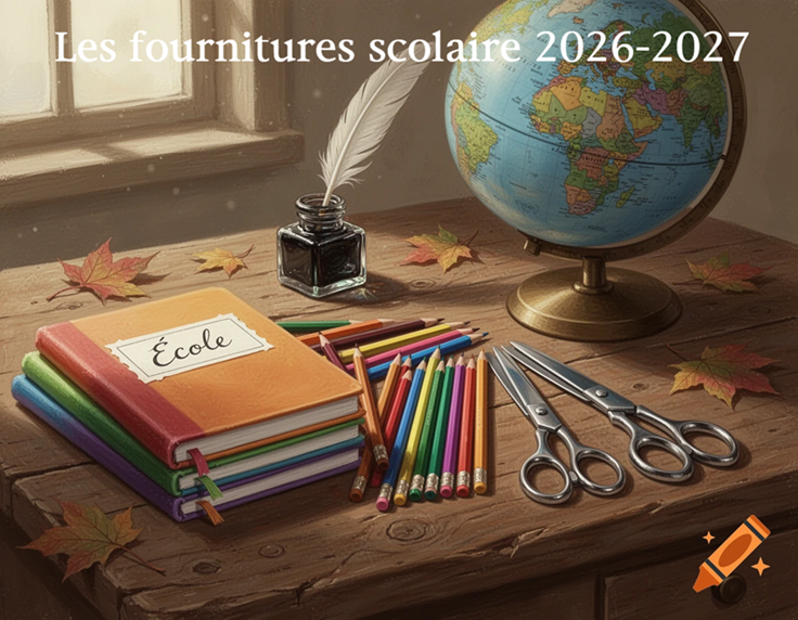 fournitures scolaires 2026 2027